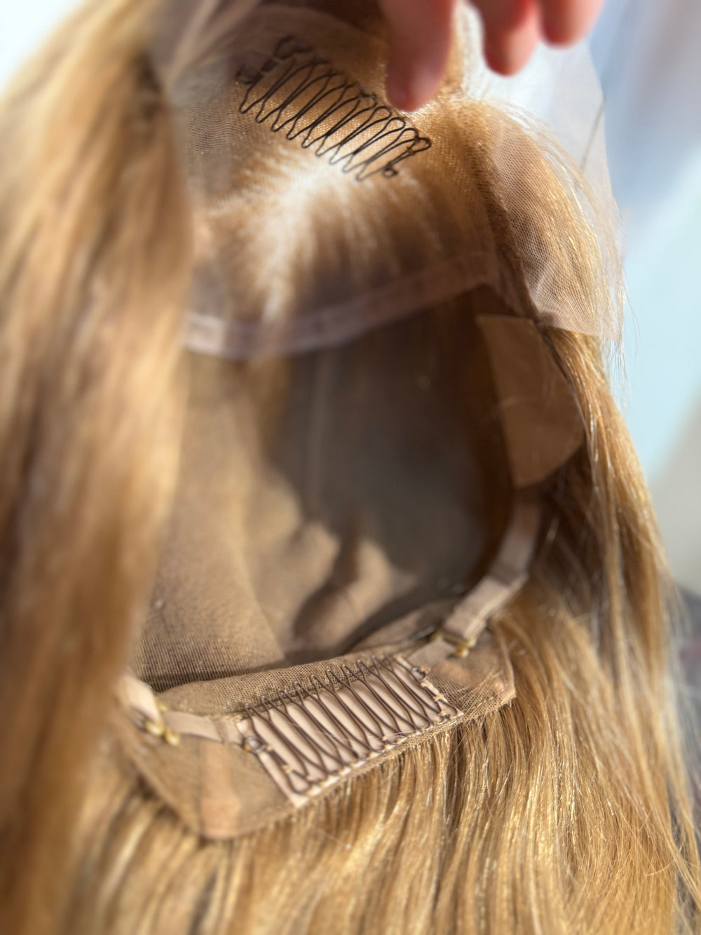 Lace Perücke light Gold Ginger