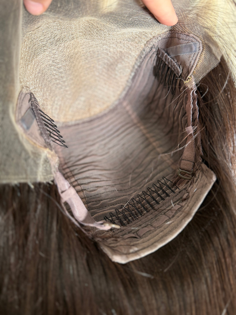 Schoko Brown Lace Perücke