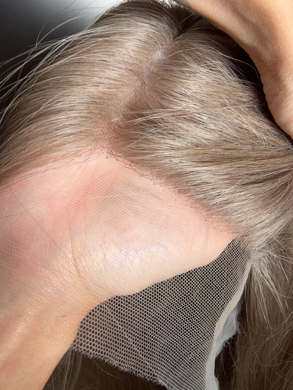 Lace Perücke extra Volume Hellblond Sand