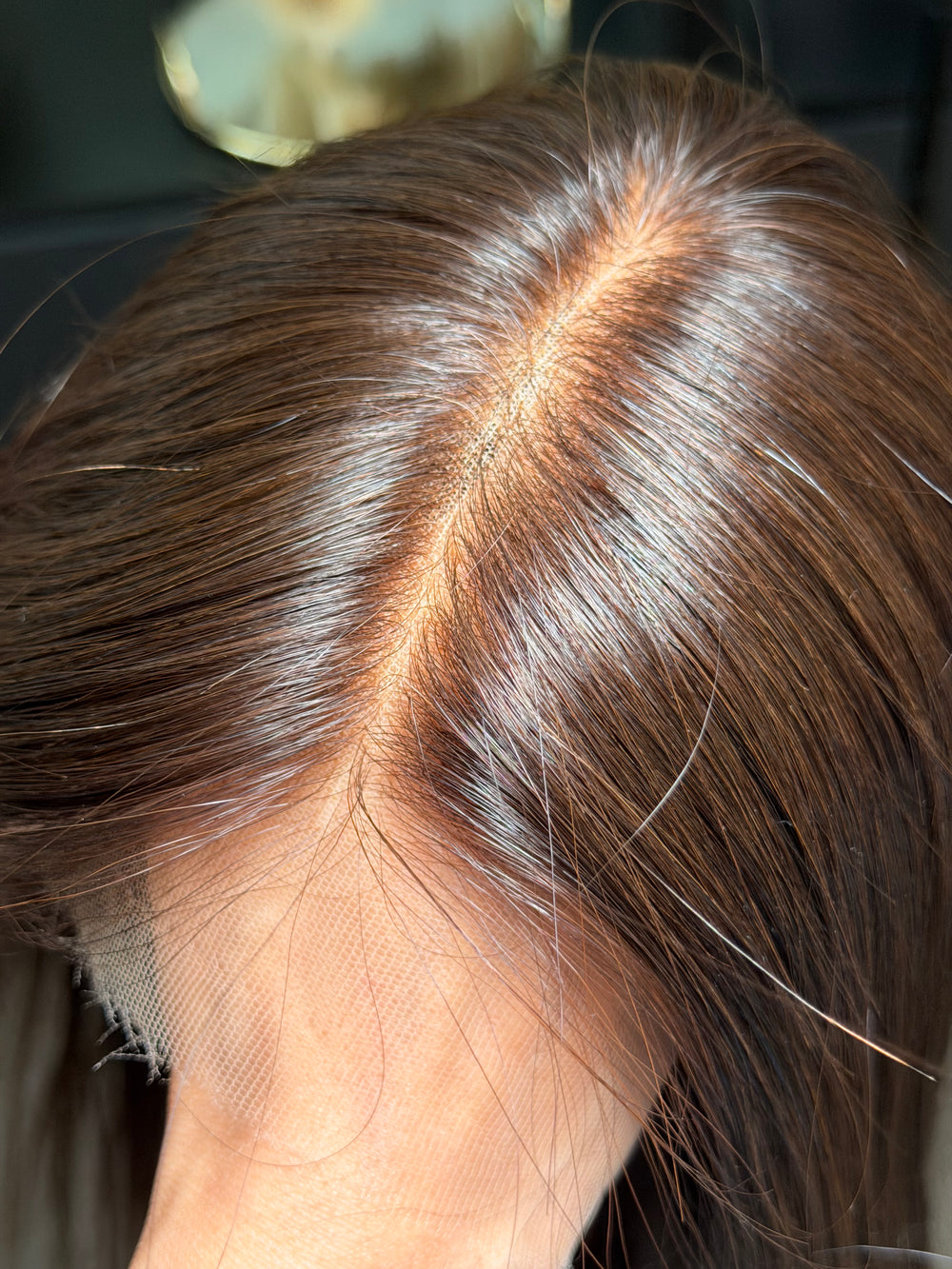 Schoko Brown Lace Perücke